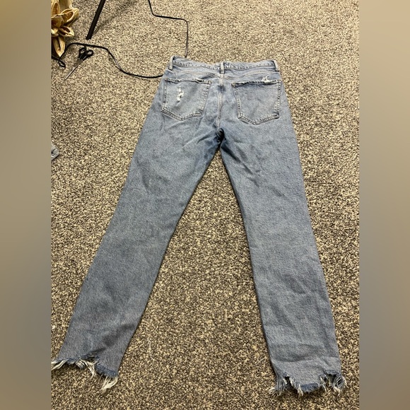 Agolde Nico High rise Slim Fit Jeans in Rooted Color 28 Orgnaic Cotton Lyocell - Picture 12 of 15